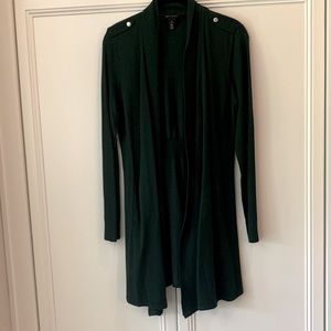 White House black market hunter green cardigan